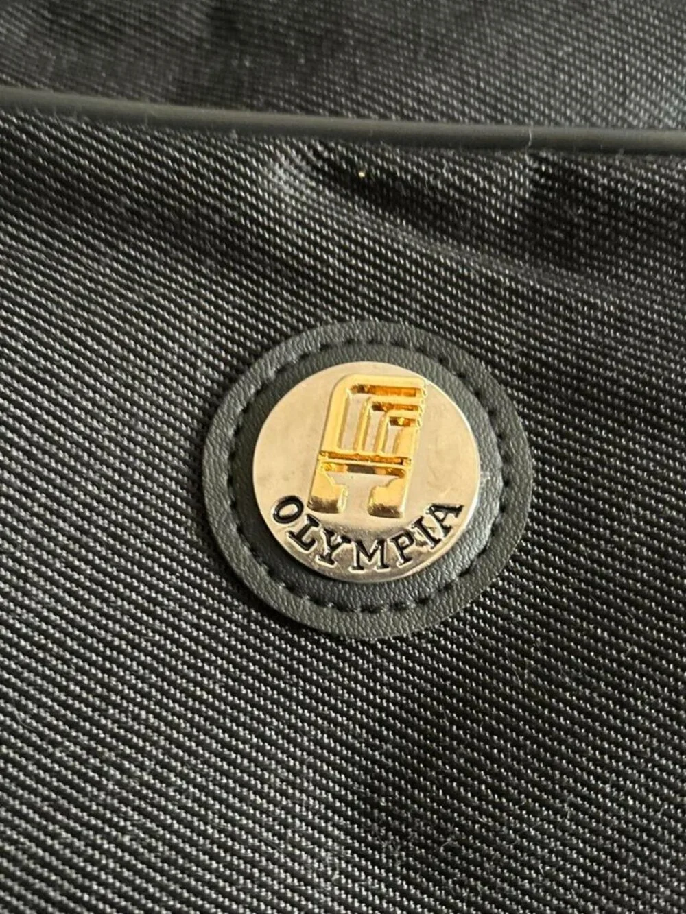 Olympia Elegance Collection Black Shoulder/ Crossbody Luggage Bag